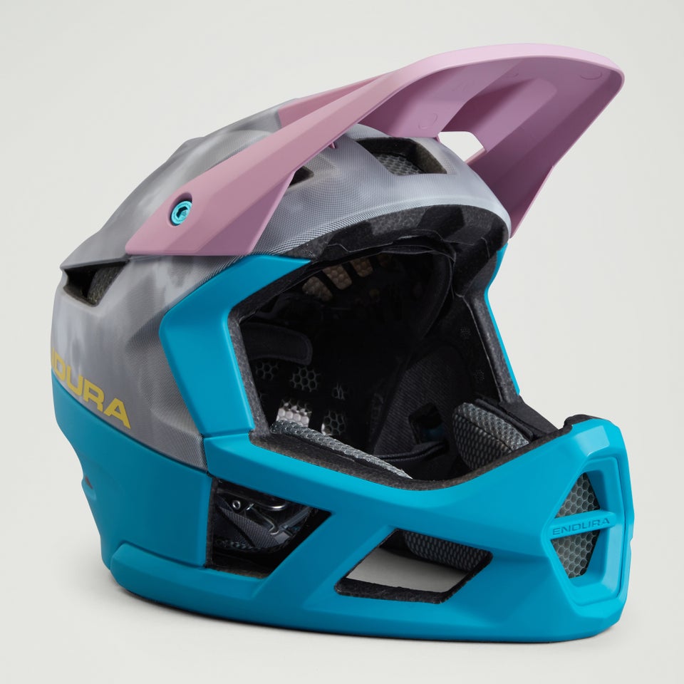 Endura MT500 Full Face Helmet – Blue/Pink