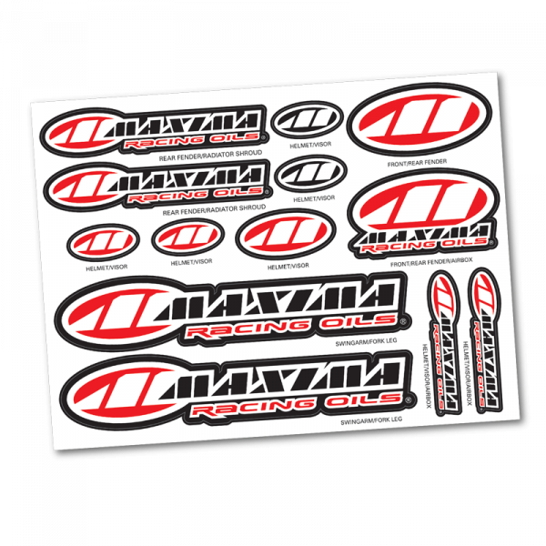 Maxima Assorted Logo Decal Sheet